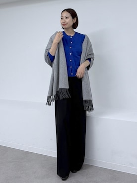 「アイテム（ストール/ショール）」を使った、YUIさん（レディース・161cm・30代）の秋コーディネート