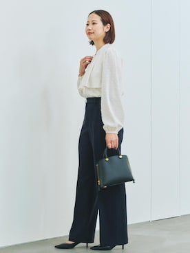 「アイテム（トートバッグ）」を使った、YUIさん（レディース・161cm・30代）の秋コーディネート