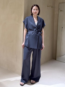 「ROPE'（ロペ）のアイテム（ジャケット/アウター）」を使った、YUIさん（レディース・161cm）の春コーディネート