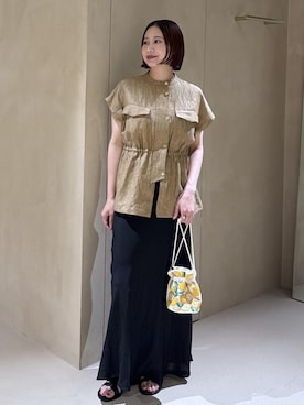 「ROPE'（ロペ）のアイテム」を使った、YUIさん（レディース・161cm）の夏コーディネート