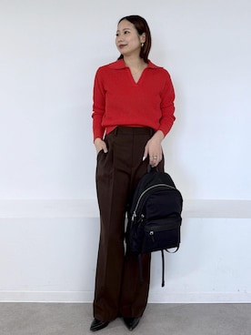 「ROPE'（ロペ）のアイテム」を使った、YUIさん（レディース・161cm）の冬コーディネート