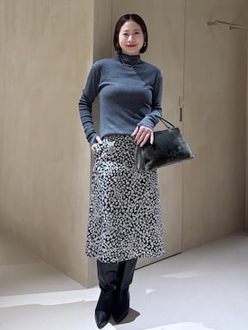 「ROPE'（ロペ）のアイテム（バッグ）」を使った、YUIさん（レディース・161cm）の冬コーディネート