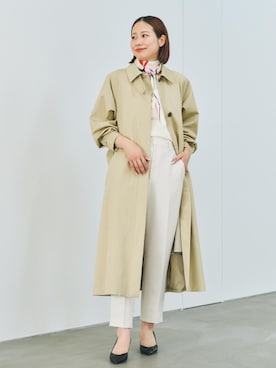 「アイテム（バンダナ/スカーフ）」を使った、YUIさん（レディース・161cm・30代）の秋コーディネート