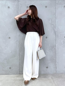「MONOGRAM BAG」｜YUIさん（レディース・161cm）の夏コーディネート