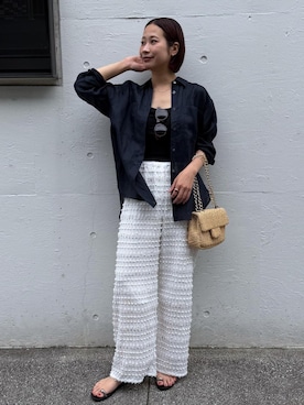 「ROPE'（ロペ）のアイテム」を使った、YUIさん（レディース・161cm）の夏コーディネート