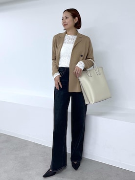 「ROPE'（ロペ）の職人技が光る日本製の逸品・メッシュパンプス（パンプス）」を使った、YUIさん（レディース・161cm・30代）の夏コーディネート