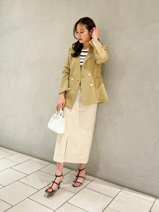 ROPE'（ロペ）の「カラーレスブレザージャケット（ノーカラー