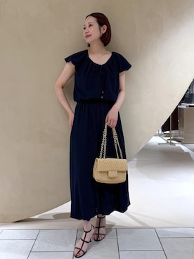 「ROPE'（ロペ）のアイテム」を使った、YUIさん（レディース・161cm）の夏コーディネート