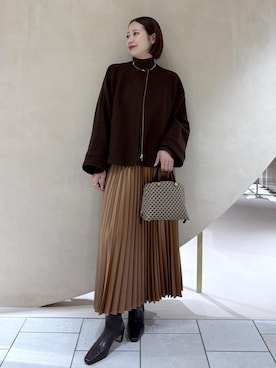 「アイテム（ブルゾン）」を使った、YUIさん（レディース・161cm・30代）の秋コーディネート