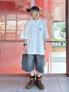 「ALAND（エーランド）のアイテム」を使った、ARisaさん（レディース・155cm）の夏コーディネート