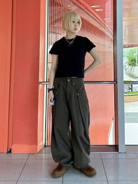 「Midnight Move（ミッドナイトムーブ）のアイテム」を使った、ARisaさん（レディース・155cm）の春コーディネート