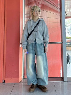 「3.3 Field Trip （3.3フィールドトリップ）のアイテム」を使った、ARisaさん（レディース・155cm）の冬コーディネート