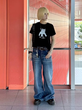 「ALAND（エーランド）のアイテム」を使った、ARisaさん（レディース・155cm）の夏コーディネート