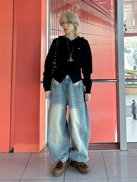 「3.3 Field Trip （3.3フィールドトリップ）のアイテム」を使った、ARisaさん（レディース・155cm）の冬コーディネート