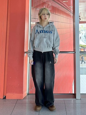 「AMESWORLDWIDE（アメスワールドワイド）のアイテム」を使った、ARisaさん（レディース・155cm）の冬コーディネート