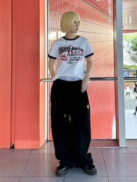 「ALAND（エーランド）のアイテム」を使った、ARisaさん（レディース・155cm）の夏コーディネート