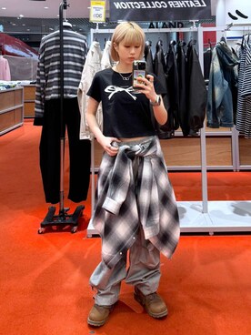 「Opening Project（オープニングプロジェクト）のアイテム」を使った、ARisaさん（レディース・155cm）の春コーディネート