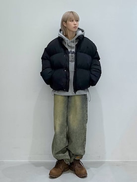 「アイテム（ダウンジャケット/コート）」を使った、ARisaさん（レディース・155cm・20代）の秋コーディネート