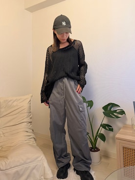 「ampm（エーエムピーエム）のアイテム」を使った、kimieさん（レディース・152cm）の夏コーディネート