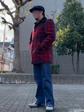 「アイテム（キャスケット）」を使った、備蓄米さん（メンズ・168cm）の冬コーディネート