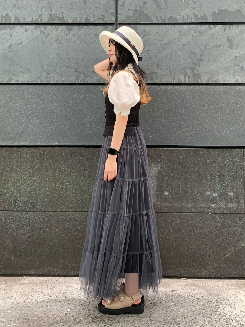 美品 Chapeaud'O シルクブレード エッジ アップ クロッシェ