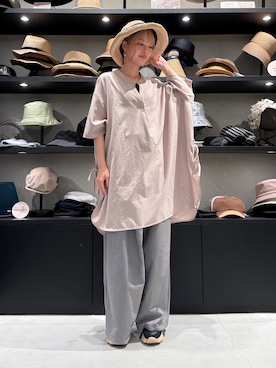 「麦わら帽子」｜nanamiさん（レディース・162cm）の夏コーディネート