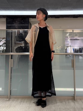 「アイテム（ハンチング/ベレー帽）」を使った、nanamior0118さん（レディース・162cm）の夏コーディネート