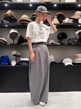 「KANGOL（カンゴール）のアイテム」を使った、nanamiさん（レディース・162cm）の夏コーディネート