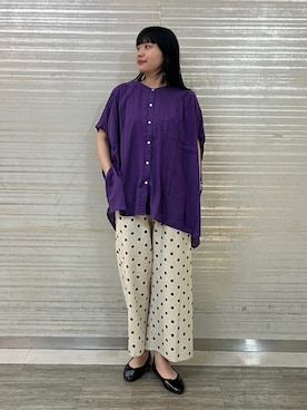 「ドットパンツ」｜ひ な の【SM2】さん（レディース・160cm）の夏コーディネート