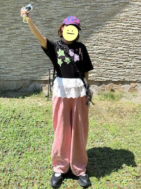 「アイテム（スマホグッズ）」を使った、ぴさん（レディース・151cm）の夏コーディネート