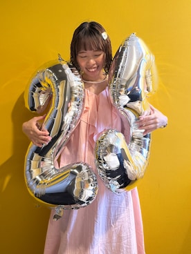 「アイテム（ワンピース/ドレス、ピンク系）」を使った、ぴさん（レディース・151cm）の夏コーディネート