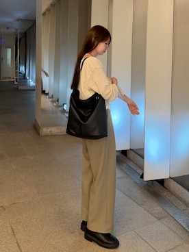 「russet（ラシット）のアイテム（ショルダーバッグ）」を使った、kanaさん（レディース・168cm）の秋コーディネート