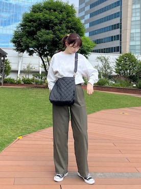 「アイテム（スウェット）」を使った、kanaさん（レディース・168cm）の秋コーディネート
