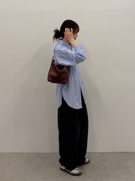 「russet（ラシット）のアイテム（ショルダーバッグ）」を使った、kanaさん（レディース・168cm）の秋コーディネート