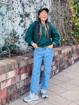 「B:MING by BEAMS（ビーミングバイビームス）のアイテム（スウェット）」を使った、B:MING by BEAMS MENさん（レディース・152cm）の春コーディネート