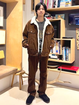 「アイテム（ブルゾン）」を使った、B:MING by BEAMS MENさん（メンズ・168cm）の秋コーディネート