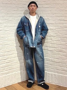 「アイテム（カバーオール）」を使った、B:MING by BEAMS MENさん（メンズ・173cm）の秋コーディネート