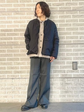 「アイテム（ダウンジャケット/コート）」を使った、B:MING by BEAMS MENさん（メンズ・169cm）の秋コーディネート