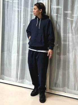「アイテム（スウェットパンツ）」を使った、B:MING by BEAMS MENさん（メンズ・168cm）の秋コーディネート