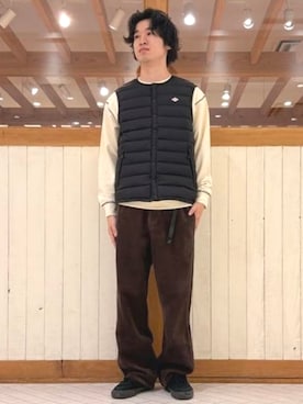 「アイテム（ダウンベスト）」を使った、B:MING by BEAMS MENさん（メンズ・171cm）の秋コーディネート