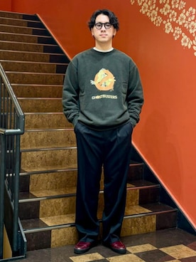 「B:MING by BEAMS（ビーミングバイビームス）のアイテム（スウェット）」を使った、B:MING by BEAMS MENさん（メンズ・178cm）の春コーディネート