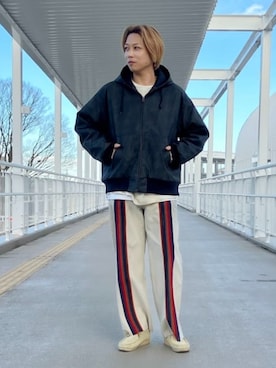 「B:MING by BEAMS（ビーミングバイビームス）のアイテム（ブルゾン）」を使った、B:MING by BEAMS MENさん（メンズ・175cm）の冬コーディネート