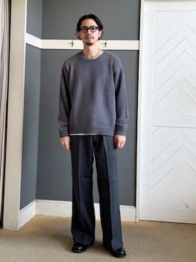 「Lee（リー）のアイテム（パンツ）」を使った、B:MING by BEAMS MENさん（メンズ・176cm）の冬コーディネート