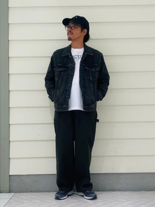 Lee ブラック ジャケット デニム　トラッカー Lee リー 00's LEE ブラックデニムジャケット トラッカー