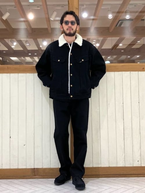 セール】【別注】Lee / ブラック デニム ストームライダー（ブルゾン