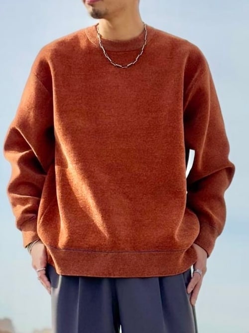 セール】9ゲージ モール ダブルフェイス ニット（ユニセックス