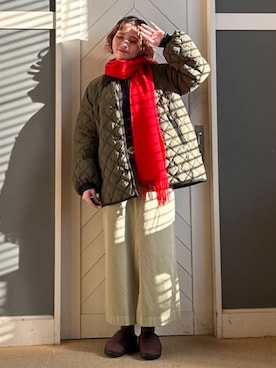 「アイテム（マフラー）」を使った、B:MING by BEAMS MENさん（メンズ・164cm）の冬コーディネート