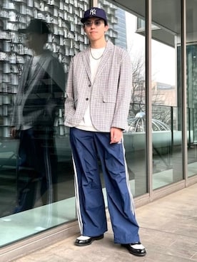 「サングラススタイル」｜B:MING by BEAMS MENさん（メンズ・174cm）の春コーディネート