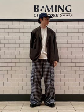 「B:MING by BEAMS（ビーミングバイビームス）のアイテム（テーラードジャケット）」を使った、B:MING by BEAMS MENさん（メンズ・173cm）の春コーディネート