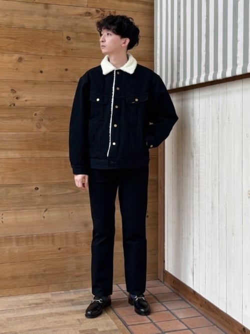 セール】【別注】Lee / ブラック デニム ストームライダー（ブルゾン